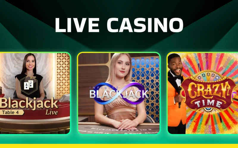 Enjoy a realistic gaming experience in the Bet365 live casino app with real dealers.