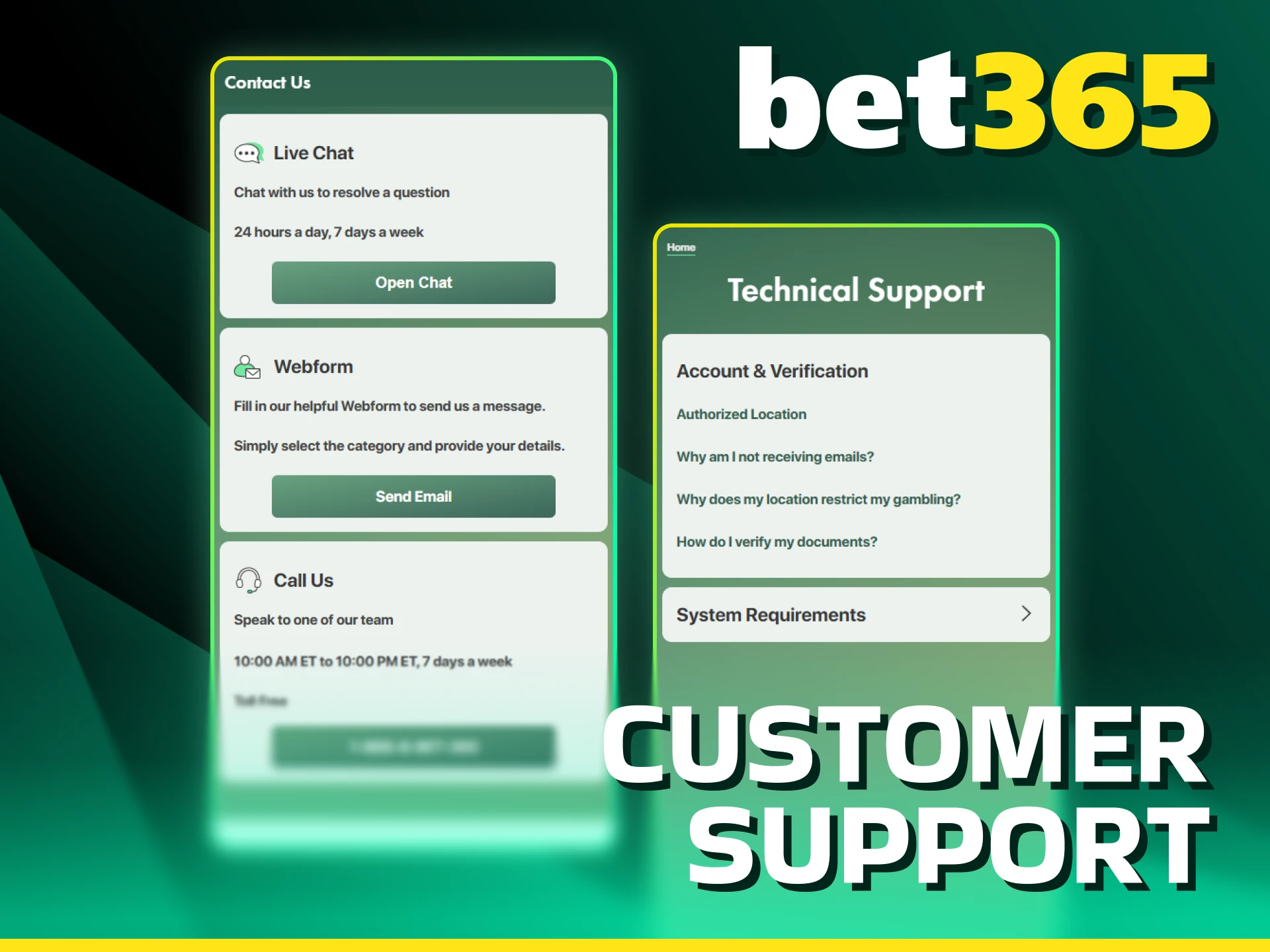 Contact professional customer support directly through the Bet365 app for help.